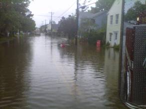 Heavy Rainfall Floods Saint Michaels Streets